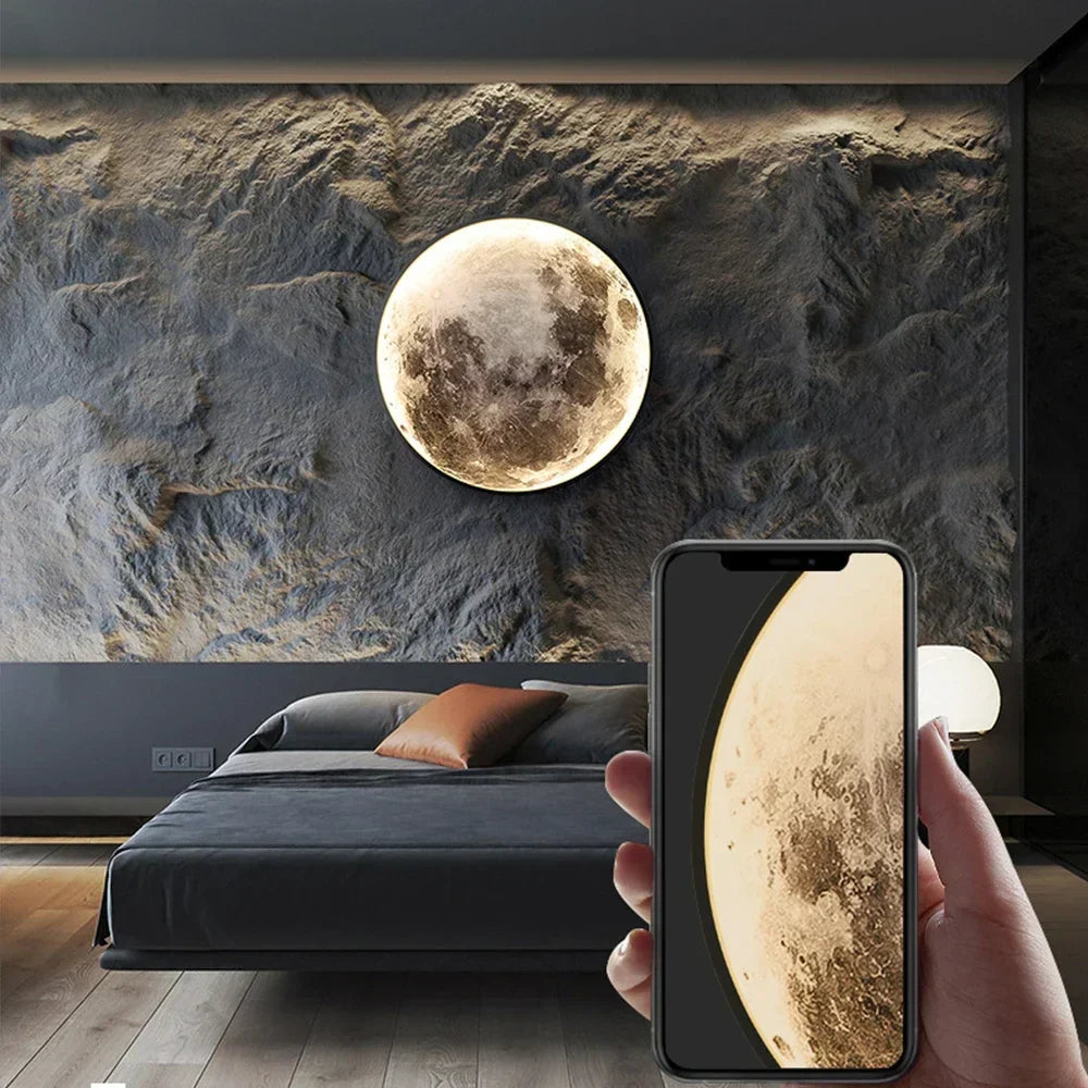 Moon LED lamp, wall decoration for a children's room